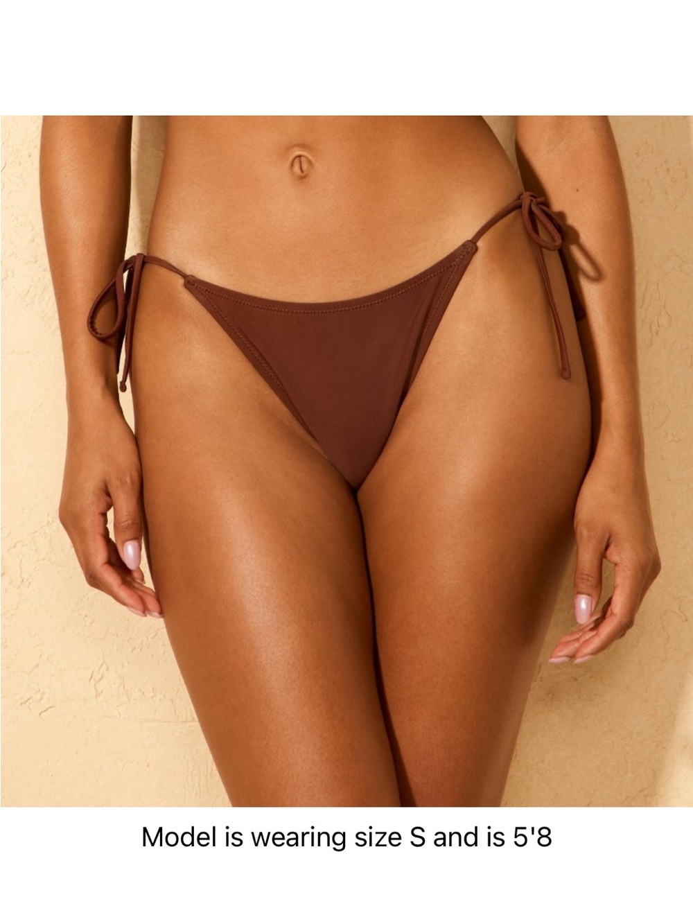 wild fable Brown Tie-Side Bikini Bottom